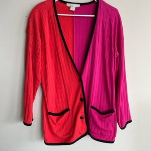 Vintage 90s Color Block Cardigan